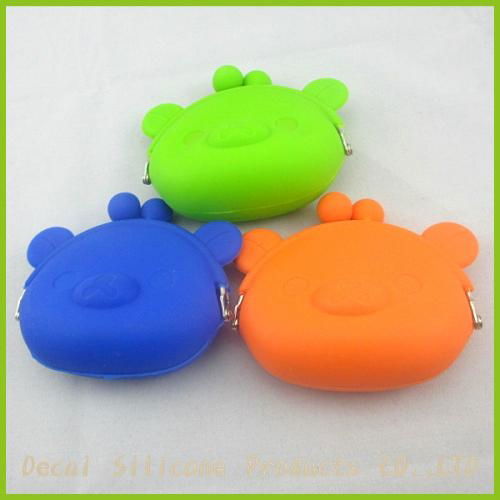 New arrival colorful silicone purse with strap for lady 4