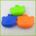 New arrival colorful silicone purse with strap for lady 4