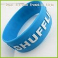 Embossed silicone wristband 2