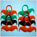 2013 New design custom beard shaped silicone rubber finger rings 1