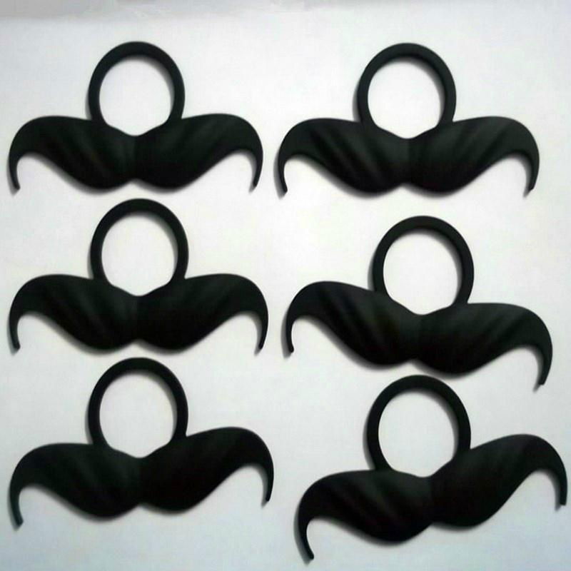 2013 New design custom beard shaped silicone rubber finger rings 2