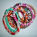 2013 hot sell sun flower shaped silicone wristbands