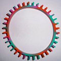2013 hot sell sun flower shaped silicone wristbands 5