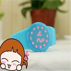 2013 New style silicone light up waterproof watchs