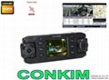 Dual Lens Car GPS Black Box DVR Recorder CKM-DC8000G 1
