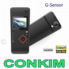 Mini Car DVR,1.5" LTPS screen with full HD 1080p