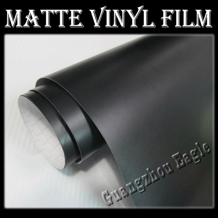 Matte Black Vinyl Car Film Wrap 1.52x30m 