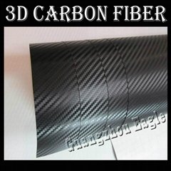 3D Carbon Fibre Vinyl Film Black Carbon Fiber Car Sticker 