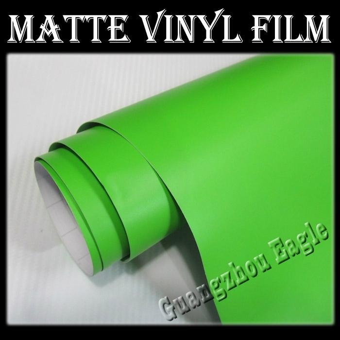 1.52x30m Apple Green Matte Vinyl Car Film Wrap