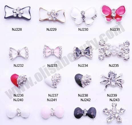 3D Alloy Japanese nail jewelry for nail art 4
