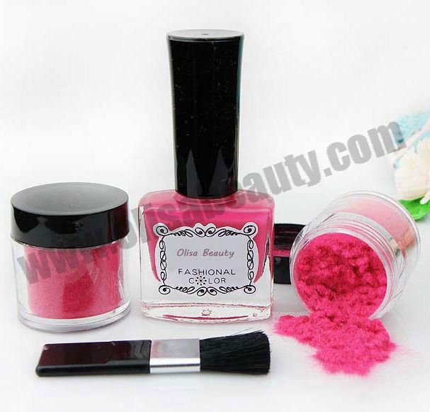 3D nail art velet powder kit