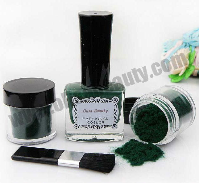 3D nail art velet powder kit 3