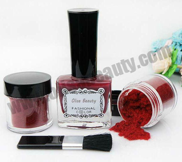 3D nail art velet powder kit 5