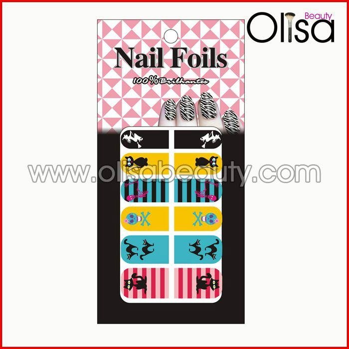 12 tips 3D flag nail sticker nail foil nail wraps 3
