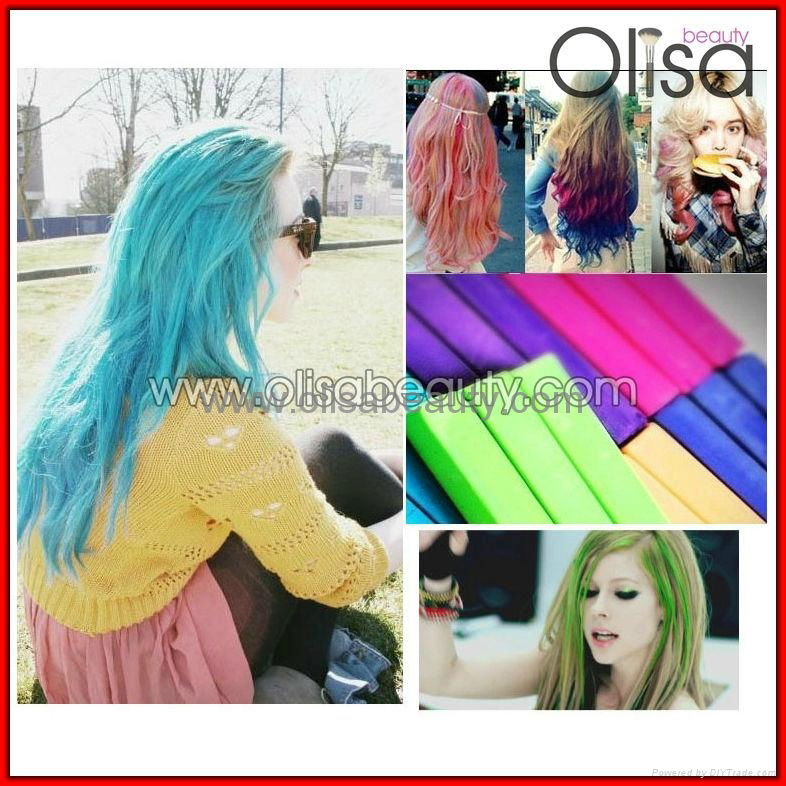 24pcs 2014 popuar huez hair chalk hair color hair color chalk 2