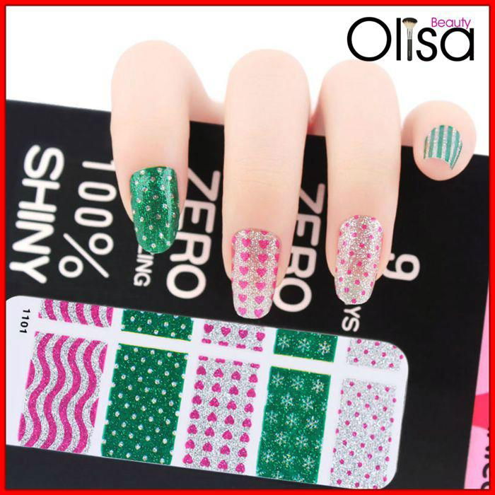 12pcs fashion nail foil nail art sticker 