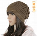 2012 New Design Warm and lovely Knitted Beanie Hat Language Option  French  2