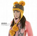 2012 New Design Warm and lovely Knitted Beanie Hat Language Option  French  3