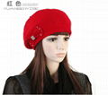 2012 New Design Warm and lovely Knitted Beanie Hat Language Option  French  5