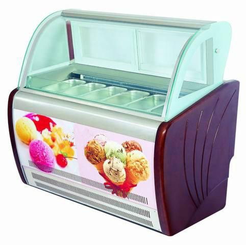 supermarket toughen glass ice cream display freezer 3