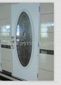 Steel Glass Door with White Primed Coat