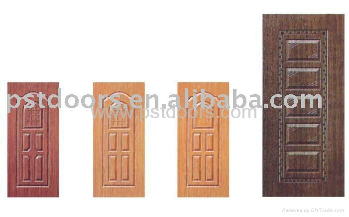 Wooden Edge Steel Panel Door with main gate interior design 