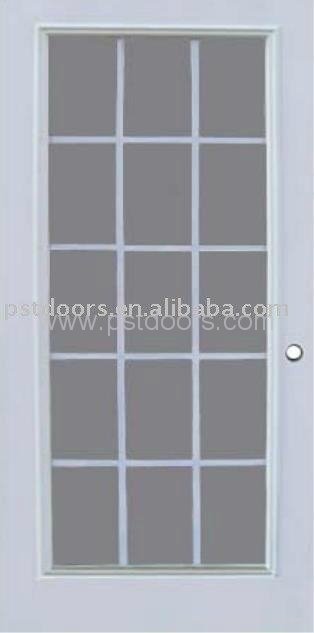 15 lites steel glass door 1