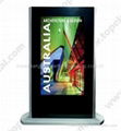 55''mall center stand alone outdoor ad equipment,transparent lcd display 2