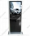55''mall center stand alone outdoor ad equipment,transparent lcd display 4