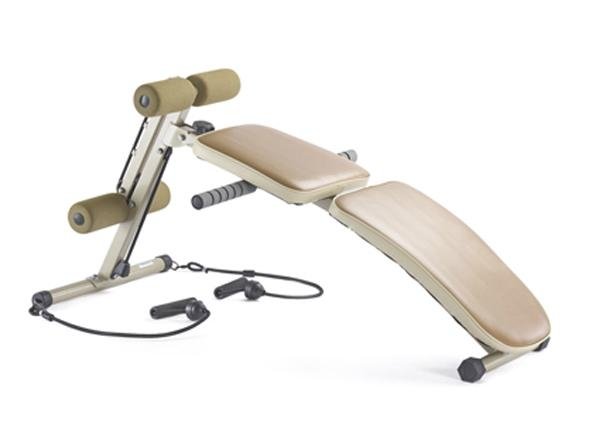 Foldable Sit up bench with rope 2