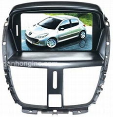 Car GPS with dvd player for Peugeot 207