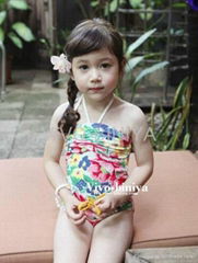 2012 new design girls swimwear one-piece swimming wear