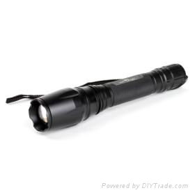 1000 Lumens 5-Mode CREE XM-L T6 LED Zooming Flashlight (1800-A)