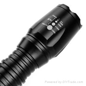 1000 Lumens 5-Mode CREE XM-L T6 LED Zooming Flashlight (1800-A) 4
