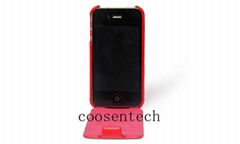 genuine leather phone cases for iphone4&4s