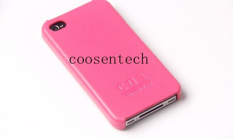 mobile phone leather Case shell for iphone4&4s
