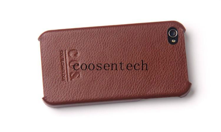 mobile phone leather Case shell for iphone4&4s 5