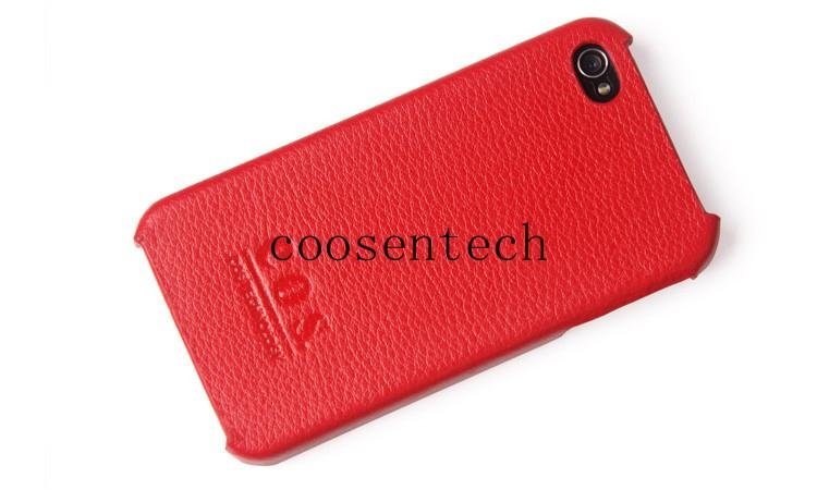 mobile phone leather Case shell for iphone4&4s 4
