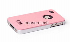 COS-Fashion color mobile phone covers for iphone4&4s(double color)