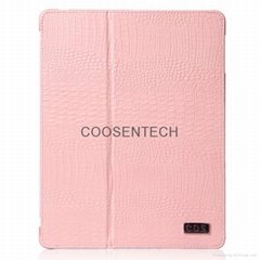 COS-European Jazz Style Leather protective Case for ipad2/3