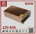 DC12V 500W LED POWER SUPPLY SWITCHING