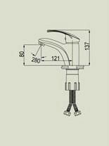 Single handle basin mixer JHF151C 2