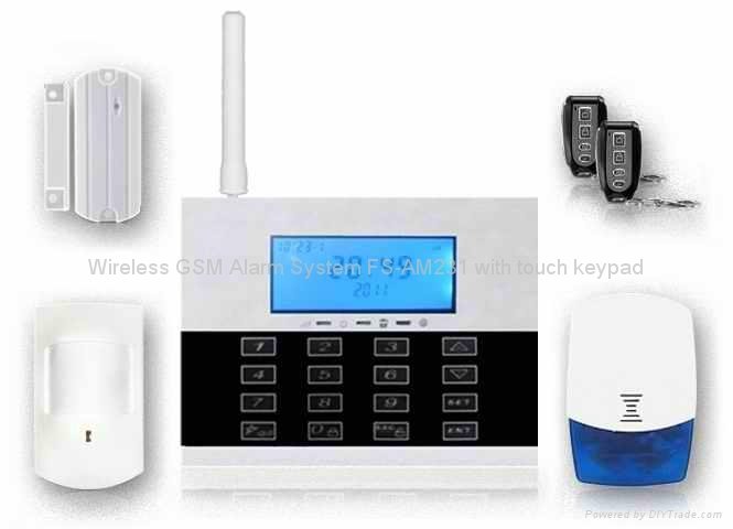 GSM PSTN Alarm System built in touchpad 868mhz