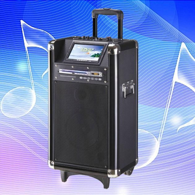 bluetooth wireless trolley battery speaker with DVD player