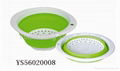 Folding Colander plastic colander with cover 2