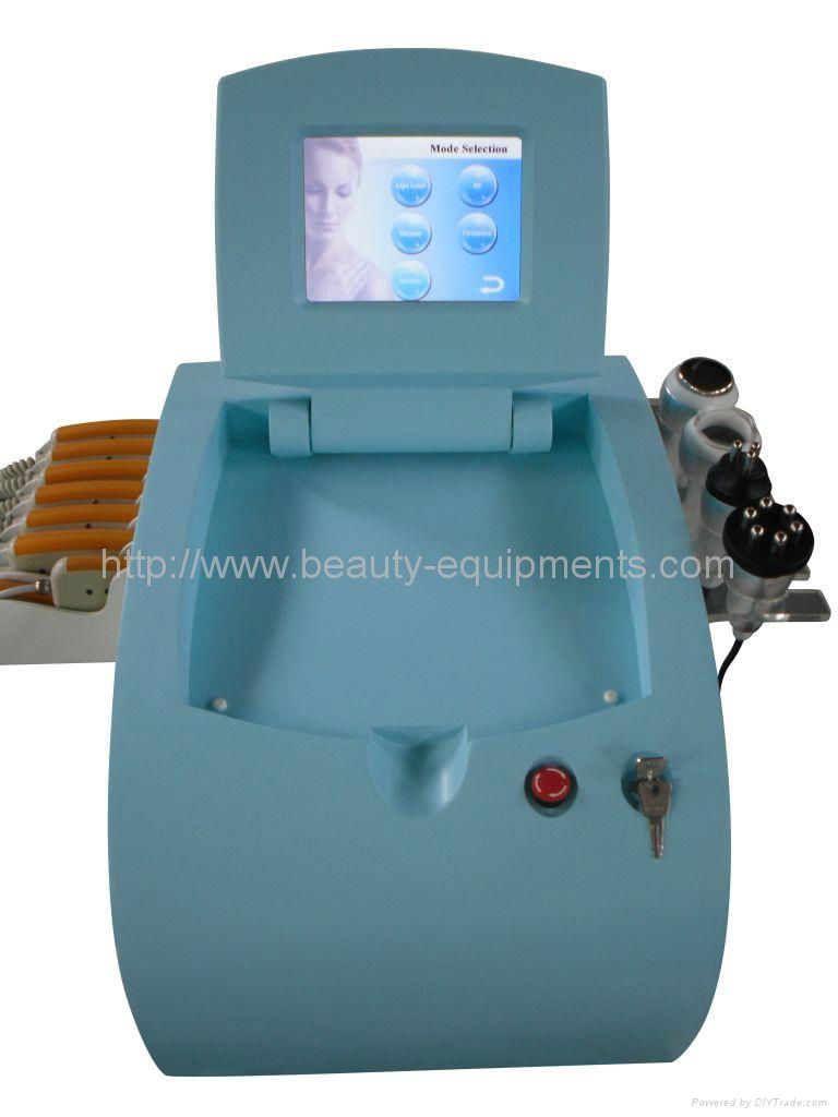 Diode Laser Lipo + Ultrasonic cavitation+ 6-polar RF+Tripolar RF+Vacuum Machine  2