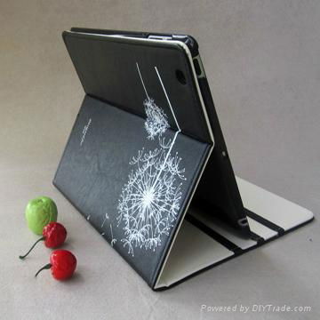 Stand PU Leather Case for iPad 2 3 3rd