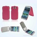 Flip PU Leather Case cover For SamSung Galaxy S3 i9300 3
