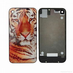 Tiger Head Back Glass Battery Door