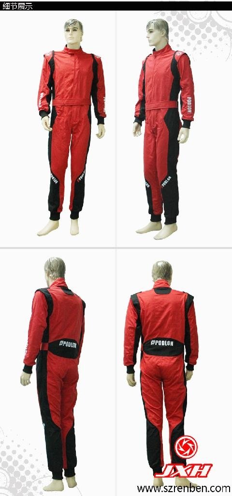 2012 Latest 2 Layer Fireproof Auto Racing Suit 2
